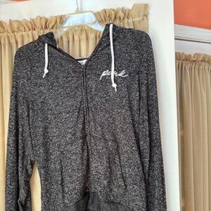 Juniors PINK zippered jacket (Lightweight)